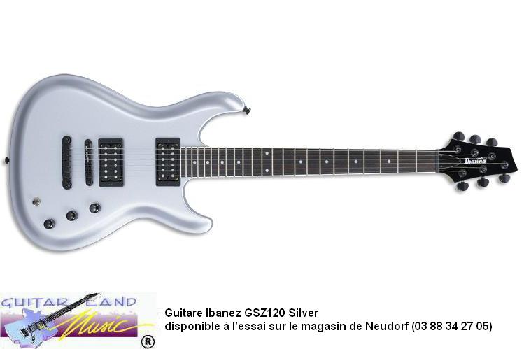 Guitare Ibanez GSZ120 Argent Metallise